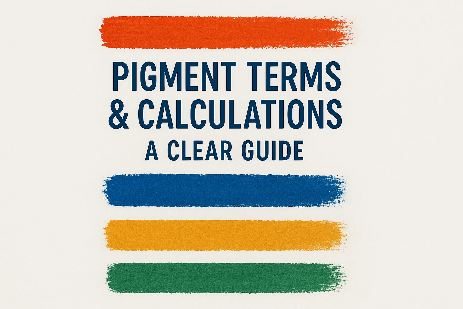 Pigment Terms & Calculations: A Clear Guide
